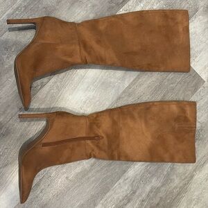 Open edit size 7.5 brown suede knee-high boots.. NEVER WORN